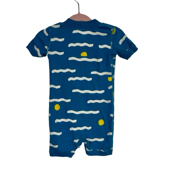 Set of 3: Hanna Andersson Baby 2-Way Zip Shortie Sleeper Waves, Sun, Cheetah - Picture 9 of 16